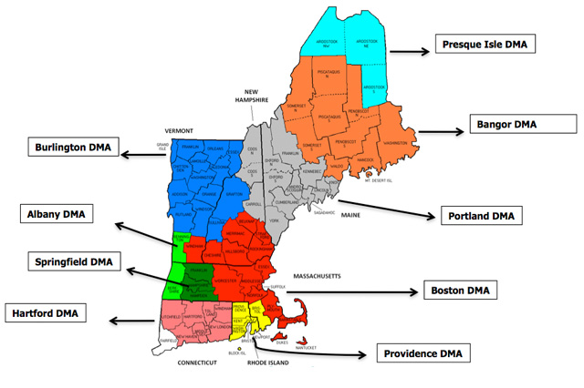 NESN DMA Map